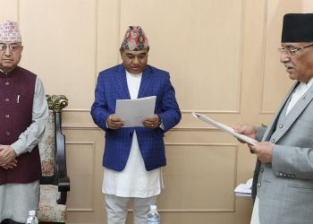 सुरक्षा सल्लाहकारमा नियुक्त बैरागीले लिए पद तथा गोपनियताको शपथ