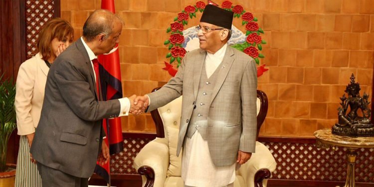 प्रधानमन्त्री र यूएनका उपमहासचिवबीच भेट