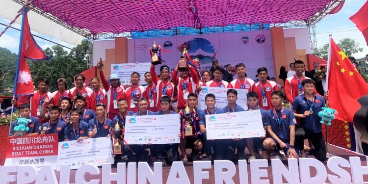 ड्रागन बोट रेस : चीनको सिचुवान च्याम्पियन, नेपाली टोली उपविजेता