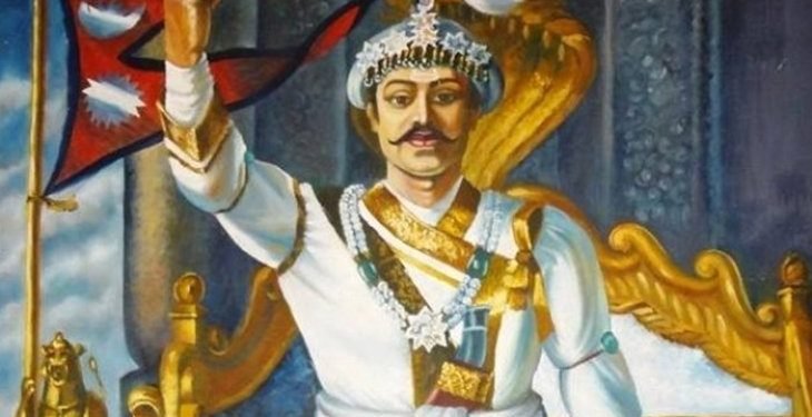 पाहुनालाई पृथ्वीनारायण शाहको मूर्ति उपहार