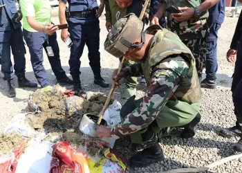 बसुन्धरामा शङ्कास्पद वस्तु फेला, सेनाद्वारा निष्क्रिय