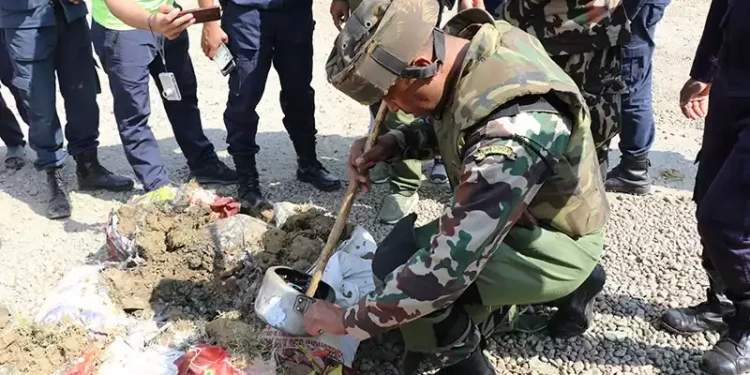 बसुन्धरामा शङ्कास्पद वस्तु फेला, सेनाद्वारा निष्क्रिय