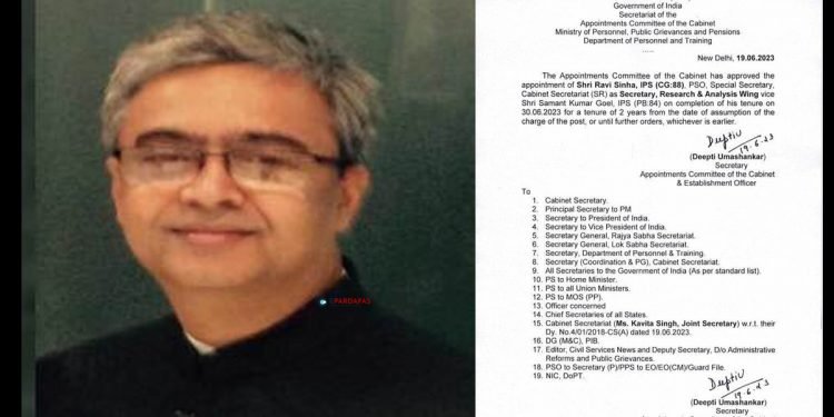 भारतको गुप्तचर एजेन्सी ‘रअ’ प्रमुखमा सिन्हा नियुक्त