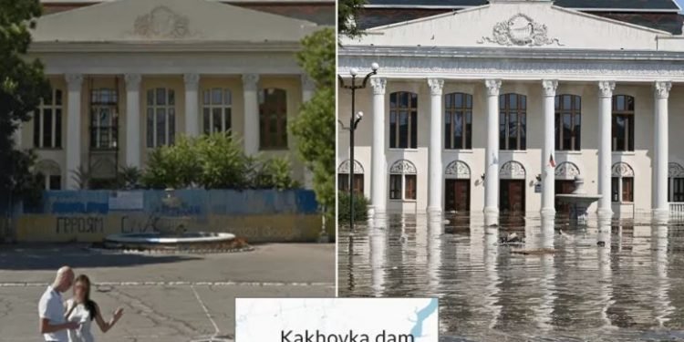युक्रेनी बाँध भत्किँदा १८ हजारभन्दा घर डुबानमा, रुस(युक्रेन एक अर्कामा दोषारोपण गर्दै