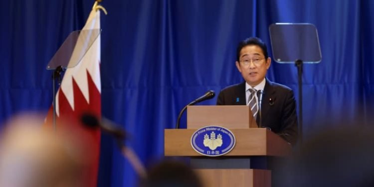 इन्धन वार्ताका लागि जापानी प्रधानमन्त्री किशिदा कतारमा