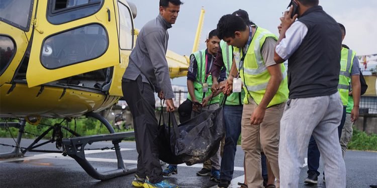 मनाङ एयरको हेलिकप्टर दुर्घटनाः सबै शव काठमाडौं ल्याइयो