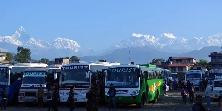 पोखरा बसपार्क क्षेत्रको सडकमा पार्किङ निषेध