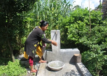म्याग्दीको धारापानीमा ‘एक घर एक धारा’