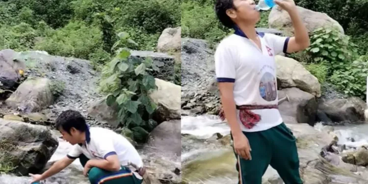 ‘कोलिफर्म’ भेटिएको सर्दु खोलाको पानी पिउदै हर्कले भने ‘हेरौँ है त मलाई पनि डेंगी लाग्छ लाग्दैन ?’