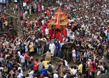 इन्द्रजात्रा हेर्न विदेशी र स्वदेशी पाहुनालाई निम्तो