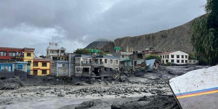 बाढीले क्षति पुर्याएको कागबेनीको पुनर्निर्माण थालियो