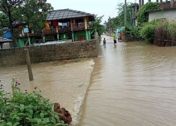 सप्तरीमा २५ घर डुबानमा, चार घरमा क्षति