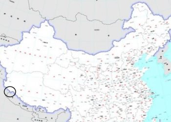 चीनको नयाँ नक्सामा नेपालको बुच्चे नक्सा
