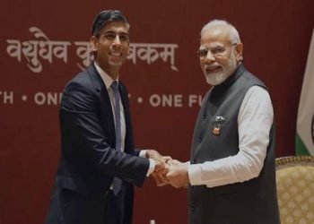 भारतीय प्रधानमन्त्री मोदी र बेलायती प्रधानमन्त्री ऋषि सुनकबीच द्विपक्षीय भेटवार्ता