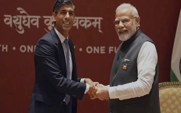 भारतीय प्रधानमन्त्री मोदी र बेलायती प्रधानमन्त्री ऋषि सुनकबीच द्विपक्षीय भेटवार्ता