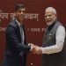 भारतीय प्रधानमन्त्री मोदी र बेलायती प्रधानमन्त्री ऋषि सुनकबीच द्विपक्षीय भेटवार्ता