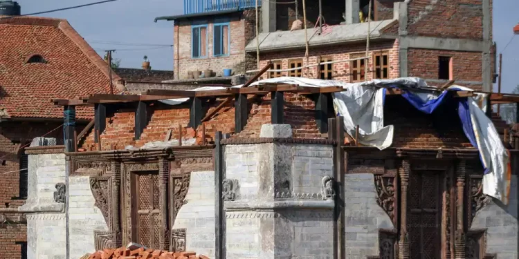अझै सकिएन रातो मच्छिन्द्रनाथ मन्दिर पुनःनिर्माणको काम