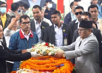 प्रधानमन्त्री र पूर्वराष्ट्रपतिसहित शीर्ष नेताद्वारा नेम्वाङप्रति श्रद्धाञ्जली