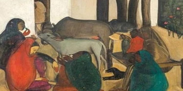 ६२ करोड भारुमा लिलाम भयो अमृता शेरगिलको ‘द स्टोरी टेलर’