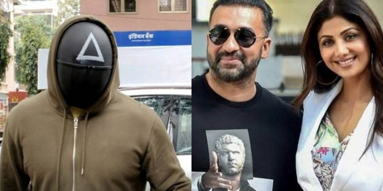 किन मास्क लगाएर जान्छन् राज कुन्द्रा ?