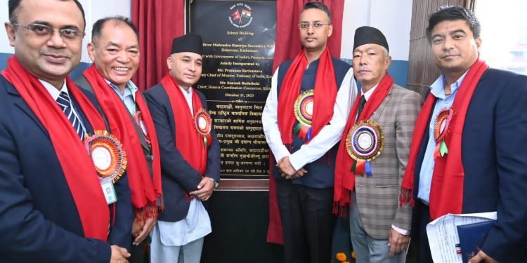 भारत सरकारको सहयोगमा काठमाडौंमा उच्च प्रभाव सामुदायिक विकास परियोजना निर्माण