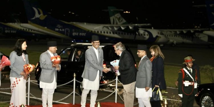 राष्ट्रसङ्घका महासचिव गुटेरेस नेपालमा, आज भेटघाटमा व्यस्त रहने