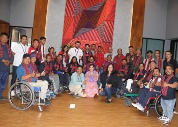 राष्ट्रिय पारा खेलाडीहको साथमा एनसेल, खेलाडीहरु हृङजाओ प्रस्थान