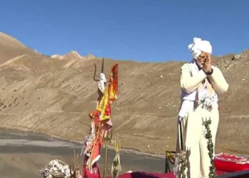 नेपाली भूमीमा भारतीय प्रधानमन्त्री मोदी