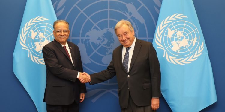 प्रचण्डको निमन्त्रणामा राष्ट्रसङ्घका महासचिव नेपाल आउँदै