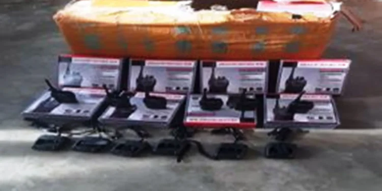 सप्तरीमा १ सय वटा अवैध वाकिटकी बरामद