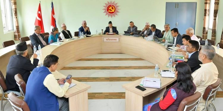 एमालेको सचिवालय बैठक बस्दै