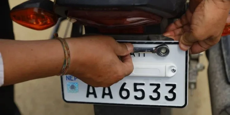 सवारीसाधनमा ‘इम्बोस्ड नम्बर प्लेट’ अनिवार्य