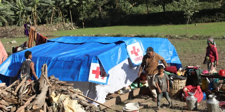 ६० प्रतिशत भूकम्पपीडितलाई राहत वितरण