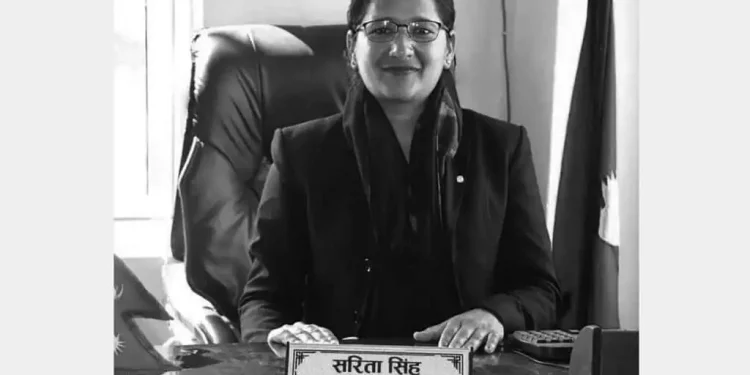 भूकम्पमा परी नलगाढ नगरपालिकाकी उपप्रमुख सिंहको मृत्यु