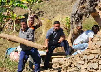 भूकम्प प्रभावित क्षेत्रमा कांग्रेसले एक हजार अस्थायी आवास निर्माण गर्दै