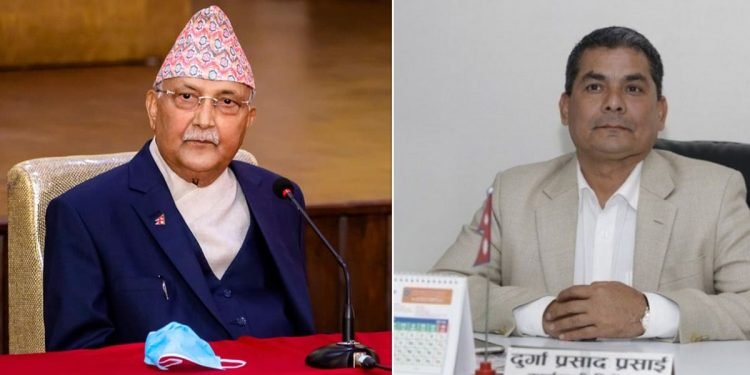 दुर्गा प्रसाईसँग डराएको एमाले, उपत्यकाका पार्टी प्यालेसलाई प्रहरीको उर्दी