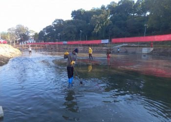 सजाइँदै राजधानीका छठ घाट, गुह्येश्वरी क्षेत्रमा झिलीमिली