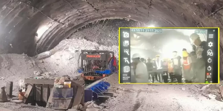 दश दिनदेखि सुरुङमा फसेका भारतीय कामदार क्यामेरामा देखिए