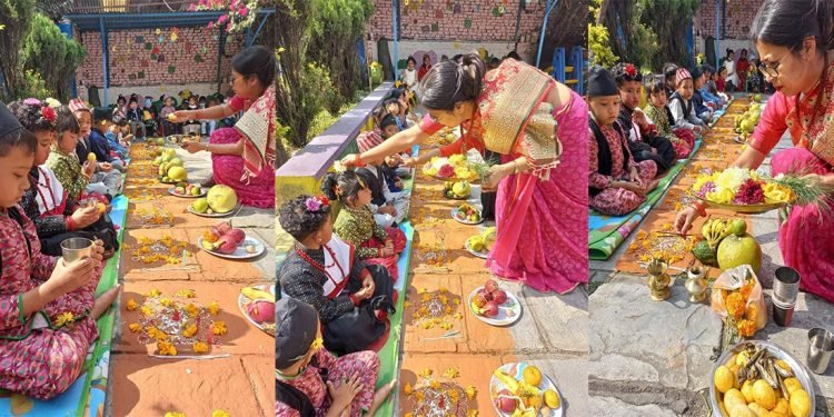 नेपाल संवत् ११४४ र म्हः पूजा मनाइदै