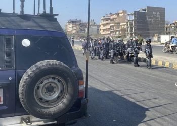 प्रदर्शन स्थलमा प्रहरीले चलायो जामर भेहिकल, मोबाइल नेटवर्कमा समस्या