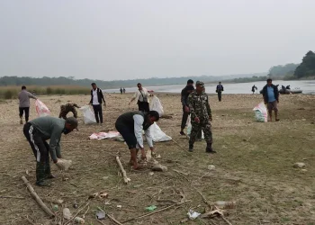 राप्ती नदीको पटिहानीदेखि गोलाघाटसम्म सरसफाइ