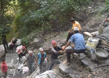 पक्की पदमार्ग बनेपछि फेरियो म्याग्दीको जीर्ण गोरेटोबाटोको स्वरुप