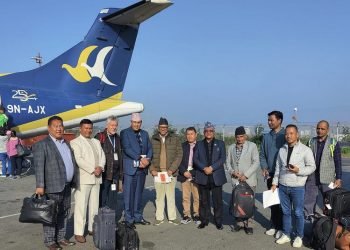 संसदीय समितिका पदाधिकारी भूकम्पप्रभावित क्षेत्र प्रस्थान