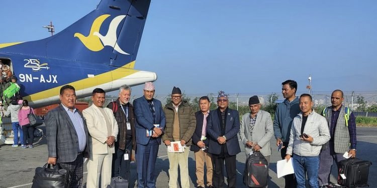 संसदीय समितिका पदाधिकारी भूकम्पप्रभावित क्षेत्र प्रस्थान