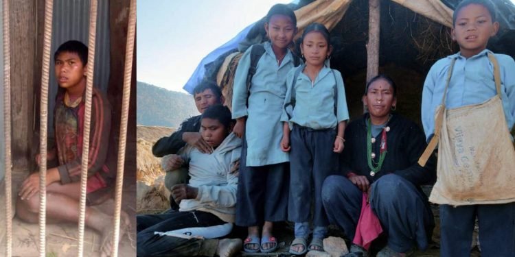 छोरा खोरमा, परिवार त्रिपालमा