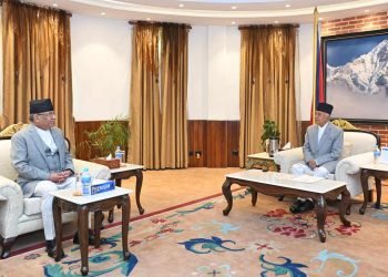 शितलनिवास पुगेर प्रधानमन्त्रीले भेटे राष्ट्रपतिलाई
