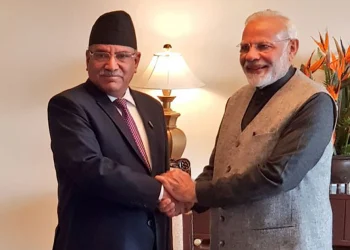 प्रधानमन्त्री प्रचण्ड र भारतीय समकक्षी मोदीबीच दुबईमा भेटवार्ता