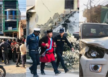 अध्यक्षले चलाएको गाडी दुर्घटनामा, चार जना घाइते, अध्यक्ष प्रहरी नियन्त्रणमा