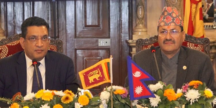 नेपाल र श्रीलंकाका विदेशमन्त्रीबीच सार्क र बिमस्टेकलाई बलियो बनाएर लैजानेबारे छलफल