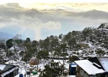 पाथीभरा क्षेत्रमा हिमपात, जनजीवन प्रभावित
